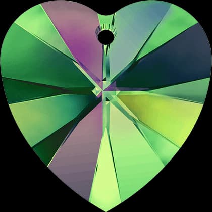 XILION Heart Pendants Crystal Vitrail Medium (12 pcs)