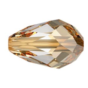 Pear Bead Dorado 9mm (12 pcs)