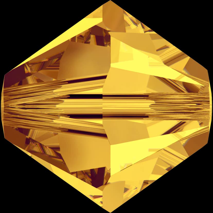 Bicone Bead 6mm – Sunflower (24pcs)