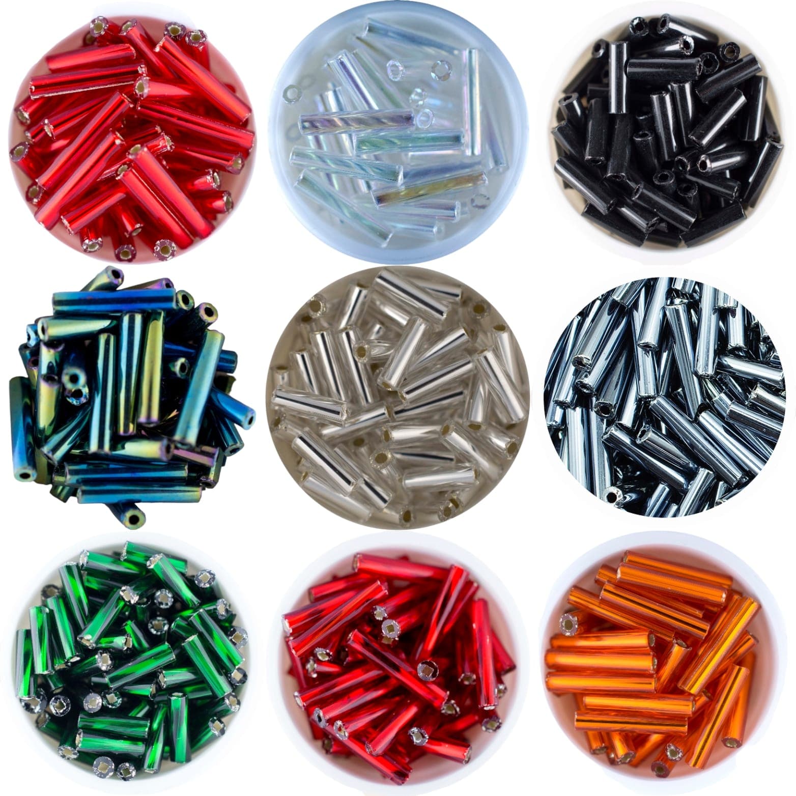 Canutillos de Vidrio Preciosa-Hecho en Republica Checa