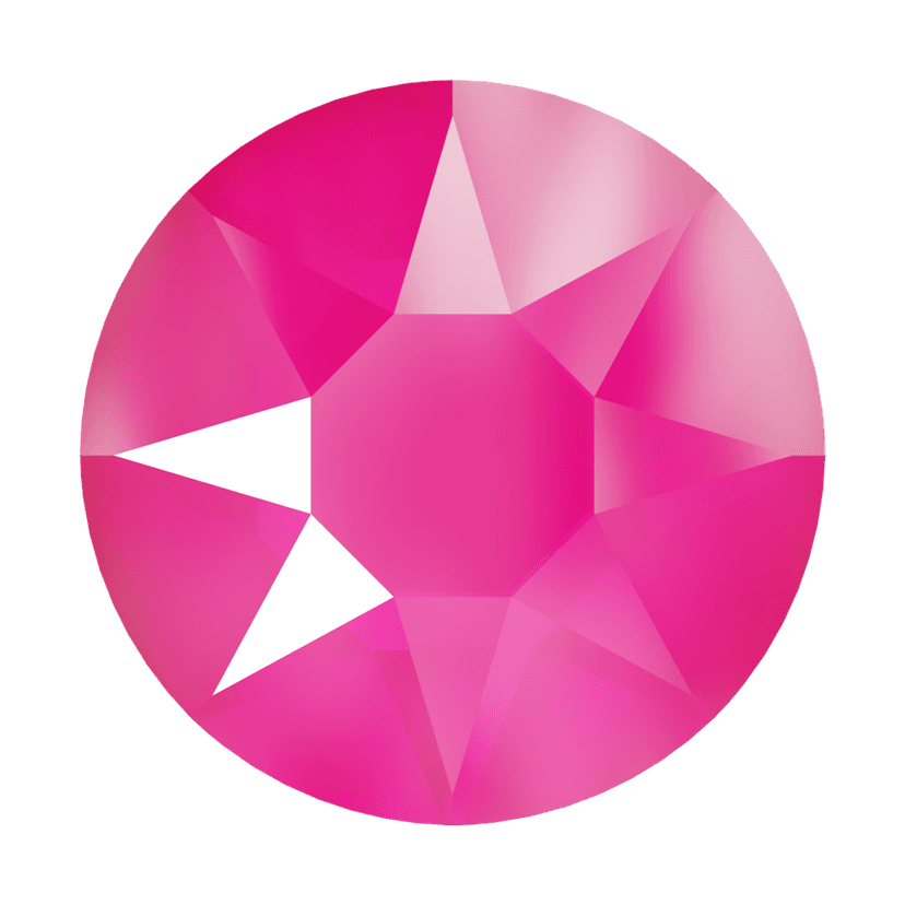 Pointed Xirius Cristal Elektrik Pink 8.16mm (12pcs)