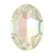 Oval Fancy Stone Crystal Ivory Cream 18mm (3pcs)