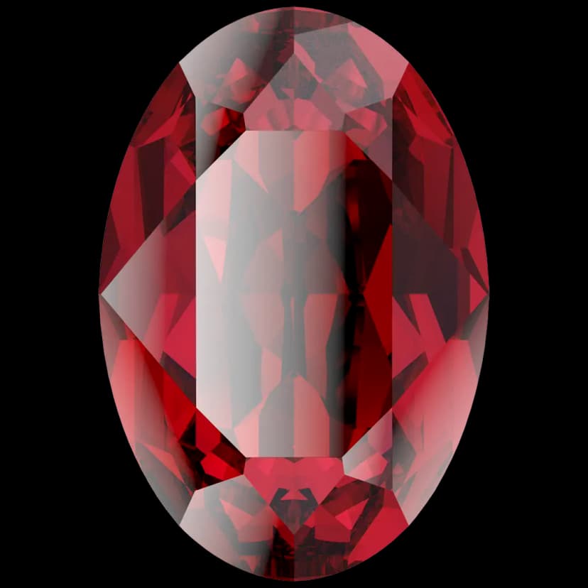 Oval Fancy Stone Scarlet 18mm (3pcs)