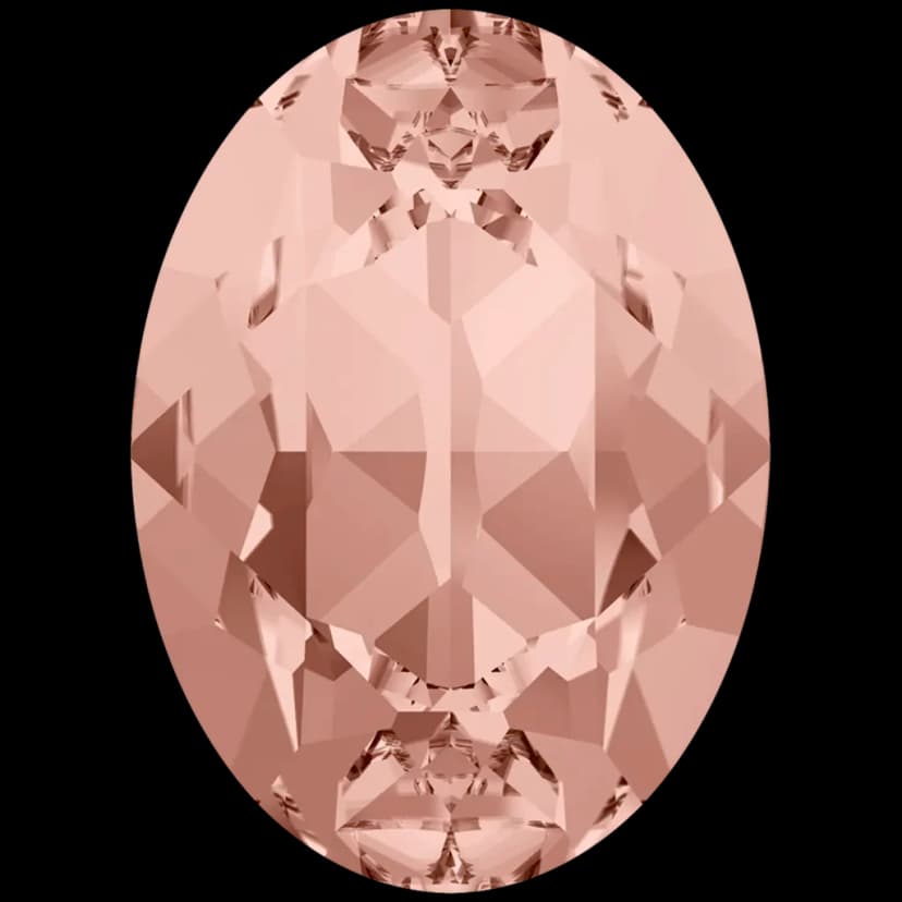 Oval Fancy Stone Vintage Rose 18mm (3pcs)