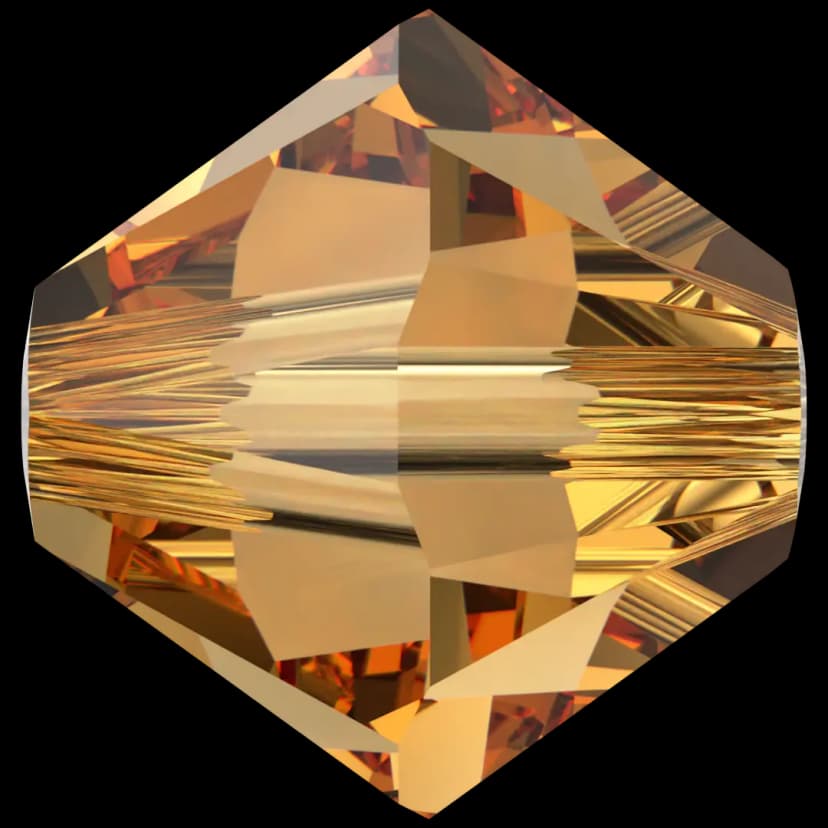 Bicone 6mm Dorado (24 pcs)