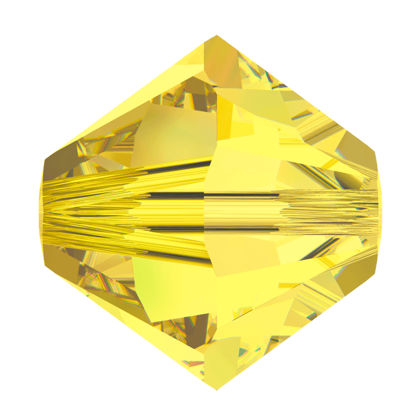 Bicone Bead 4mm Citrine (36 Piezas)