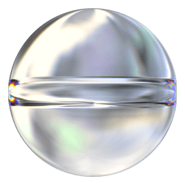 GLOBE BEAD CRYSTAL AB
