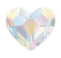 LOVE BEAD CORAZÓN CRYSTAL AB TAMAÑO 8MM (12 PIEZAS)