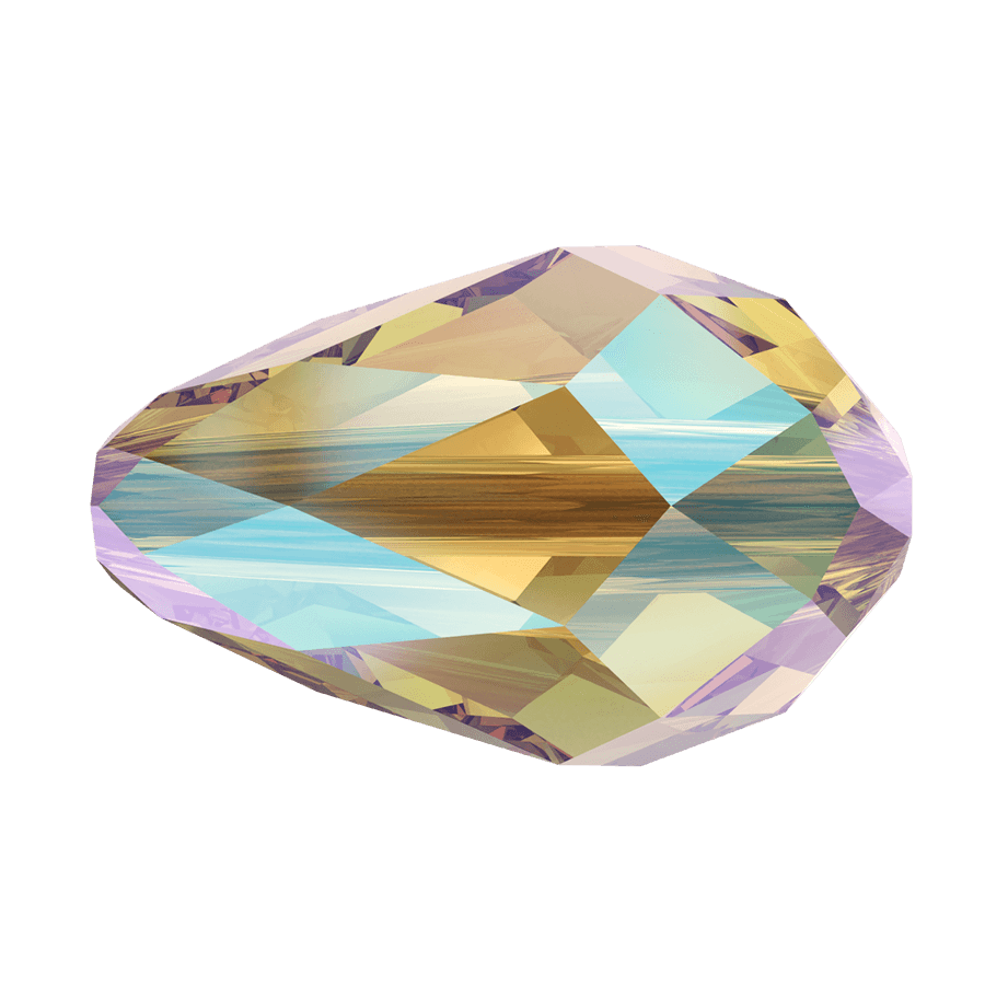 PEAR BEADS CRYSTAL AB